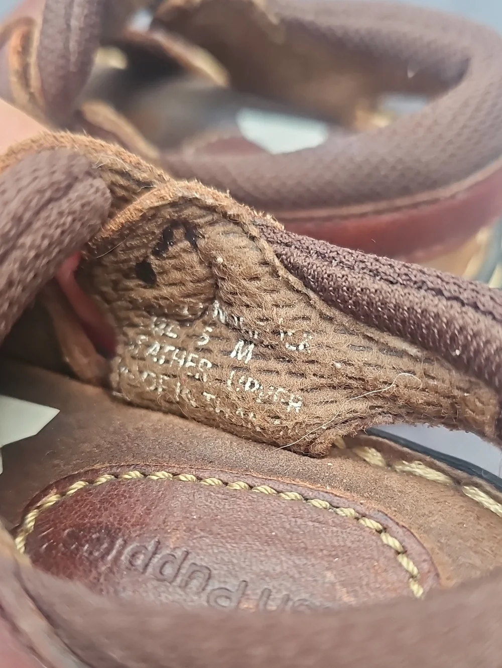 Hush Puppies Brown Leather Baby Walker Sandals Y18